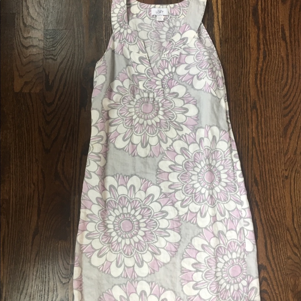 Ann Taylor LOFT Linen Dress - Size 0